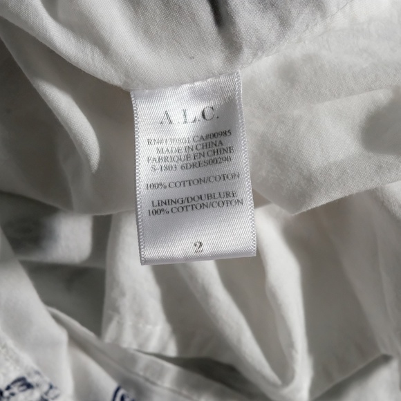 A.L.C. Judd V-Neck Sleeveless Tiered Cotton Dress - Picture 10 of 11